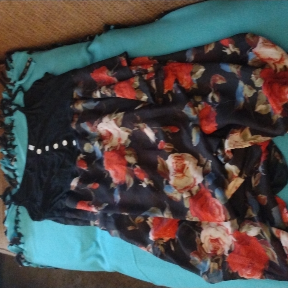 Floral High Low Dress